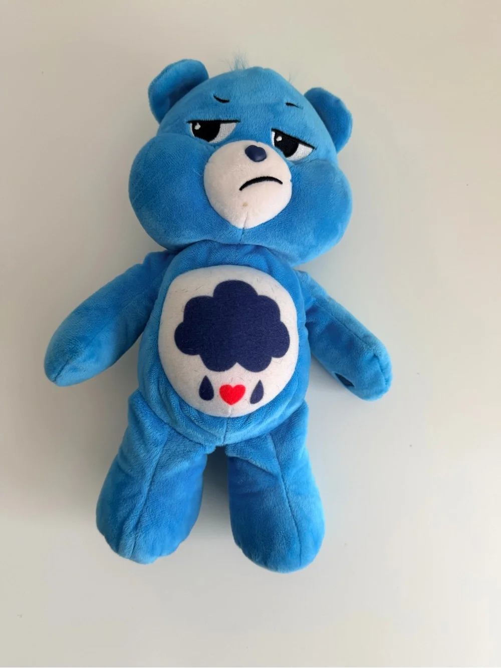 Care Bears Grumpy Bear Plush 14” Blue Stuffed Animal 2021 Basic Fun Soft Toy